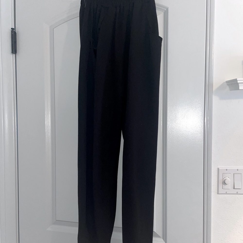 Small, Black joggers with elastic waistband from Shein.